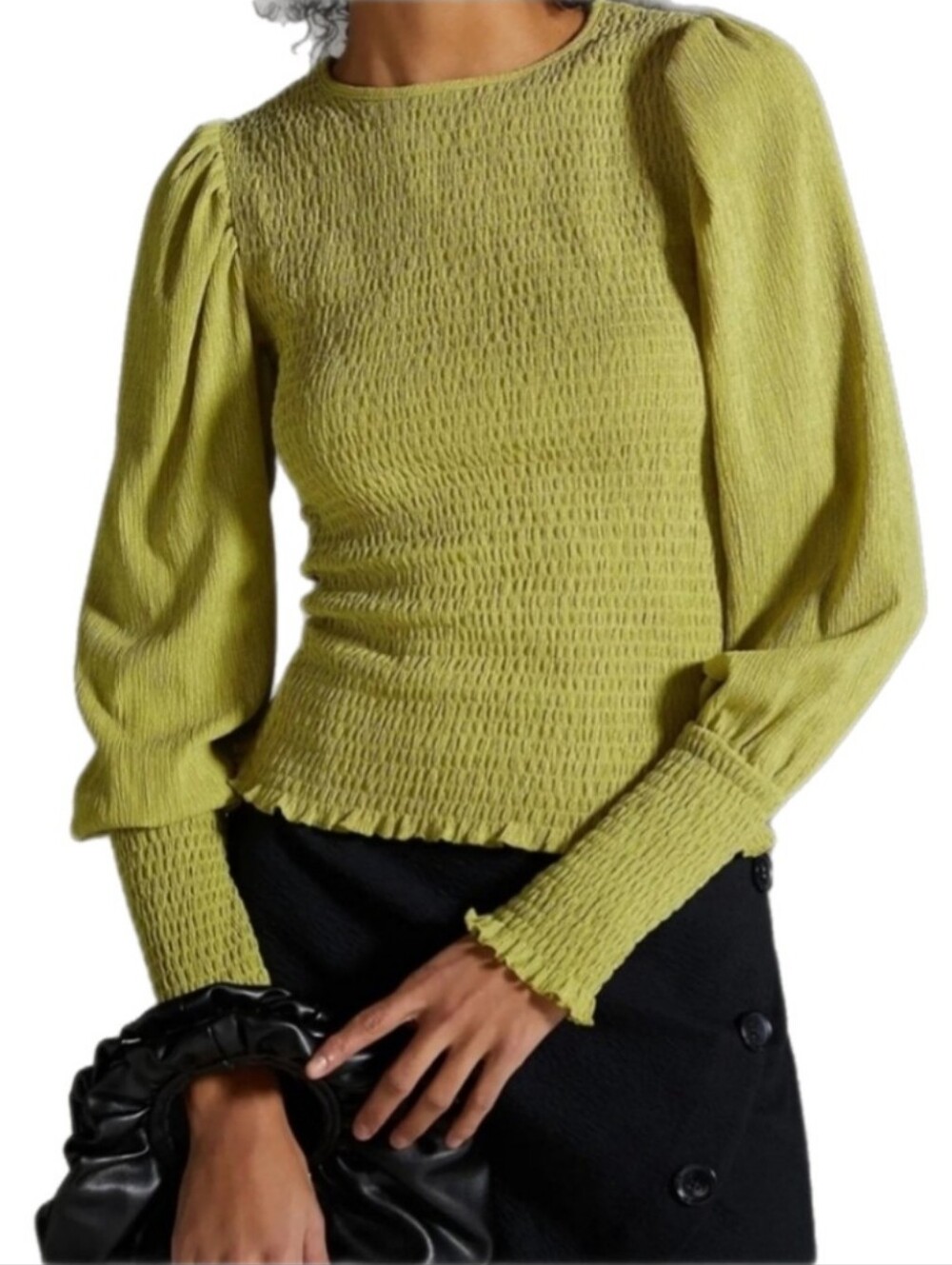 Anthropolgie Smocked Puff Sleeve Long Sleeve
